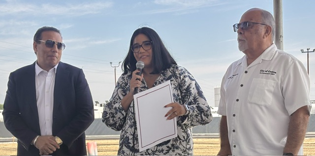 Mayor Frank J. Navarro at the Chandi Group Holiday Inn Express groundbreaking in Colton — marking new business investment in the city. Photo 8 of 24.