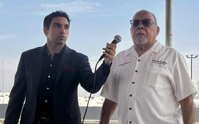 Mayor Frank J. Navarro at the Chandi Group Holiday Inn Express groundbreaking in Colton — marking new business investment in the city. Photo 1 of 24.