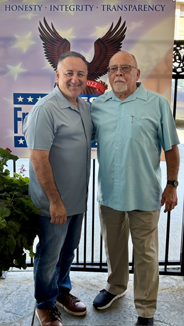 Mayor Frank J. Navarro on the campaign trail in Colton — meeting residents, walking neighborhoods, and supporting local causes. Photo 8 of 9.