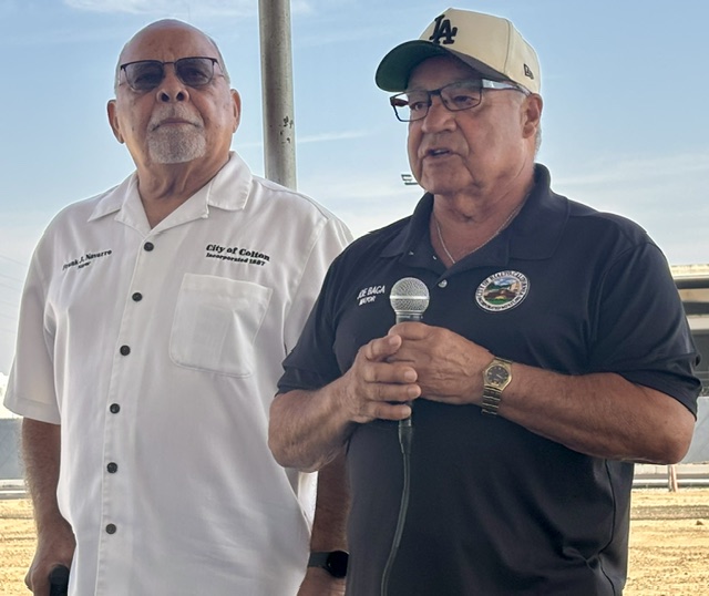 Mayor Frank J. Navarro at the Chandi Group Holiday Inn Express groundbreaking in Colton — marking new business investment in the city. Photo 22 of 24.