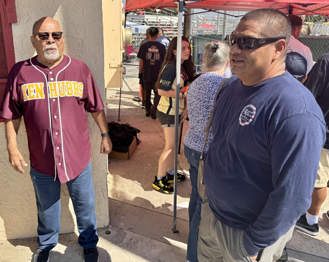 Mayor Frank J. Navarro celebrating Colton youth at the Ken Hubbs Little League closing ceremonies. Photo 13 of 23.