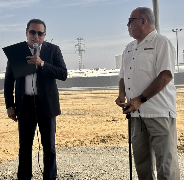 Mayor Frank J. Navarro at the Chandi Group Holiday Inn Express groundbreaking in Colton — marking new business investment in the city. Photo 5 of 24.