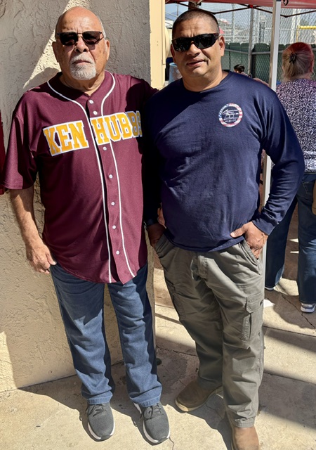 Mayor Frank J. Navarro celebrating Colton youth at the Ken Hubbs Little League closing ceremonies. Photo 19 of 23.