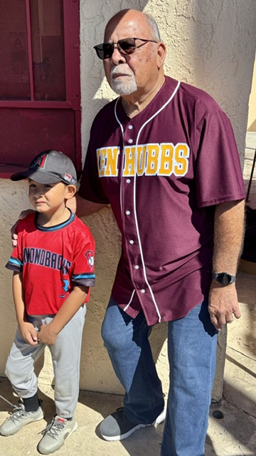 Mayor Frank J. Navarro celebrating Colton youth at the Ken Hubbs Little League closing ceremonies. Photo 20 of 23.