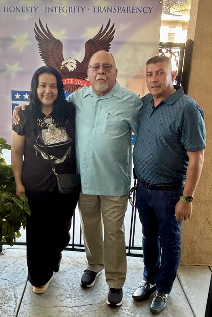 Mayor Frank J. Navarro at the 2026 re-election campaign kickoff in Colton, California, with family, supporters, and community members. Photo 12 of 34.