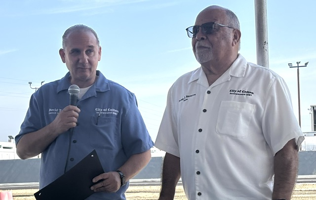 Mayor Frank J. Navarro at the Chandi Group Holiday Inn Express groundbreaking in Colton — marking new business investment in the city. Photo 2 of 24.