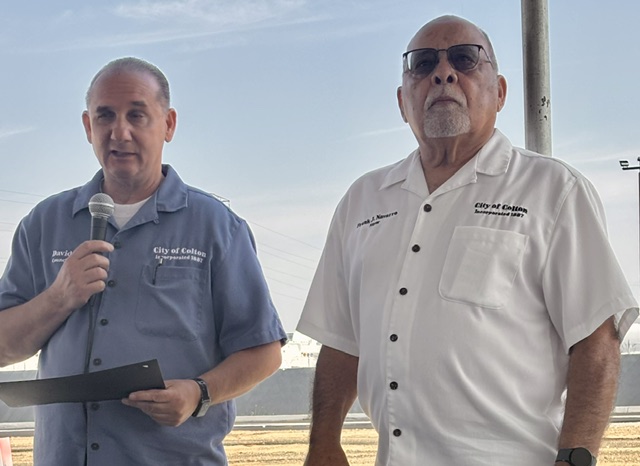 Mayor Frank J. Navarro at the Chandi Group Holiday Inn Express groundbreaking in Colton — marking new business investment in the city. Photo 4 of 24.