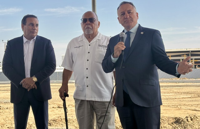Mayor Frank J. Navarro at the Chandi Group Holiday Inn Express groundbreaking in Colton — marking new business investment in the city. Photo 17 of 24.